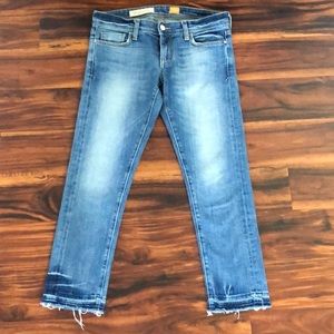 Anthropologie Pilcro Letterpress Raw-Edge Jean